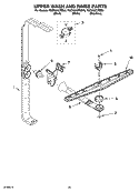 UPPER WASH AND RINSE PARTS Diagram and Parts List for KUDK02CRBS0  KitchenAid Dishwasher