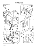CABINET Diagram and Parts List for LG7761XWW0  Whirlpool Dryer