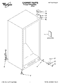 CABINET PARTS Diagram and Parts List for 7EV070FXRQ00  Whirlpool Freezer