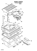 SHELF PARTS, OPTIONAL PARTS Diagram and Parts List for IMT188303  Inglis Refrigerator