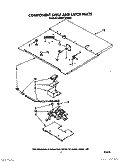 COMPONENT SHELF AND LATCH Diagram and Parts List for KEBS176WBL0  KitchenAid Wall Oven