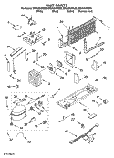 UNIT PARTS Diagram and Parts List for ER8AHKXRB02  Whirlpool Refrigerator