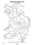 CABINET AND STIRRER Diagram and Parts List for RM973PXLT2  Whirlpool Microwave Oven Combo