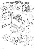 UNIT PARTS Diagram and Parts List for KSRG22FKWH19  KitchenAid Refrigerator