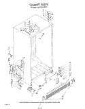 CABINET Diagram and Parts List for KSRF26DSWHY1  KitchenAid Refrigerator