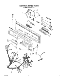 CONTROL PANEL, LIT/OPTIONAL Diagram and Parts List for KUDA220TWH1  KitchenAid Dishwasher