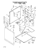 WASHER CABINET Diagram and Parts List for LTG6234AN3  Whirlpool Washer Dryer Combo