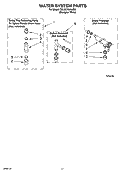 WATER SYSTEM PARTS Diagram and Parts List for 7MLSC9545JQ6  Whirlpool Washer