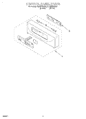 CONTROL PANEL, LITERATURE Diagram and Parts List for KEBI276DBL2  KitchenAid Wall Oven