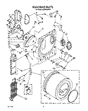 SECTION Diagram and Parts List for LER3422AW0  Whirlpool Dryer