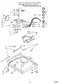 MACHINE BASE Diagram and Parts List for LSV9244DZ0  Whirlpool Washer
