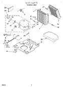 UNIT Diagram and Parts List for DH25J0  Whirlpool Dehumidifier