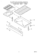 DRAWER AND BROILER, OPTIONAL Diagram and Parts List for GS395LEGB4  Whirlpool Range