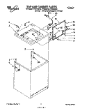 TOP AND CABINET, LIT/OPTIONAL Diagram and Parts List for LSV8244BN0  Whirlpool Washer
