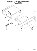 TOP GRILLE AND UNIT COVER PARTS Diagram and Parts List for KSSO48FMX00  KitchenAid Refrigerator