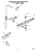 UPPER WASH AND RINSE PARTS Diagram and Parts List for KUDU02VRSS0  KitchenAid Dishwasher