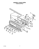 CONTROL PANEL, LIT/OPTIONAL Diagram and Parts List for KEMS377XBL2  KitchenAid Microwave Oven Combo