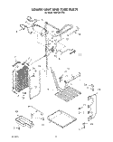 LOWER UNIT AND TUBE Diagram and Parts List for KSRF36DTX02  KitchenAid Refrigerator