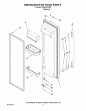 REFRIGERATOR DOOR PARTS Diagram and Parts List for ED2KHAXVS02  Whirlpool Refrigerator