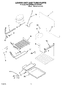 LOWER UNIT AND TUBE PARTS Diagram and Parts List for KBLS36FMX00  KitchenAid Refrigerator