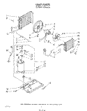 UNIT , LITERATURE Diagram and Parts List for ACP602XT0  Whirlpool Air Conditioner