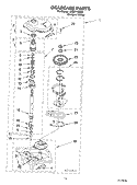 GEARCASE Diagram and Parts List for LSQ9110KQ0  Whirlpool Washer