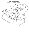 TOP VENTING PARTS Diagram and Parts List for YKEMC307KS0  KitchenAid Microwave Oven Combo