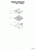 INTERNAL OVEN PARTS, OPTIONAL PARTS Diagram and Parts List for RS696PXGQ16  Whirlpool Range