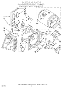 SECTION Diagram and Parts List for LET7848AQ0  Whirlpool Dryer