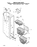 FREEZER LINER Diagram and Parts List for ED22DWXTM03  Whirlpool Refrigerator