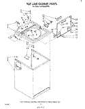 TOP AND CABINET , LIT/OPTIONAL Diagram and Parts List for LA5430XMW0  Whirlpool Washer