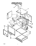 LOWER OVEN, OPTIONAL Diagram and Parts List for KEBS246YBL0  KitchenAid Wall Oven
