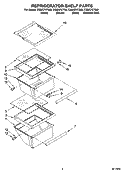 REFRIGERATOR SHELF PARTS Diagram and Parts List for CS22CFXTQ00  Crosley Refrigerator