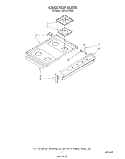 COOKTOP Diagram and Parts List for SE950PERW5  Whirlpool Range