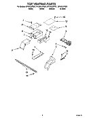 TOP VENTING PARTS, OPTIONAL PARTS Diagram and Parts List for GY398LXPT01  Whirlpool Range