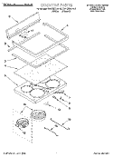 COOKTOP Diagram and Parts List for KERC500EAL2  KitchenAid Range