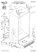 CABINET, LITERATURE Diagram and Parts List for 2VED21ZKFN02  Whirlpool Refrigerator