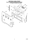 Part Location Diagram of WPW10114371 Whirlpool Range Control with Overlay - Black