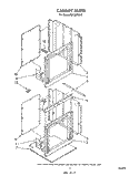 CABINET Diagram and Parts List for RB130PXV3  Whirlpool Wall Oven