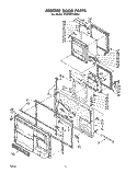 FREEZER DOOR Diagram and Parts List for ET22MT1LWR1  Whirlpool Refrigerator