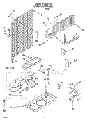 UNIT PARTS Diagram and Parts List for 5VET6WPKLQ03  Whirlpool Refrigerator