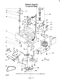 DRIVE Diagram and Parts List for CFA2500W5  Whirlpool Washer