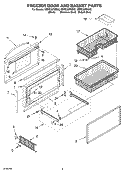 FREEZER DOOR AND BASKET PARTS Diagram and Parts List for KBRC36FKS02  KitchenAid Refrigerator