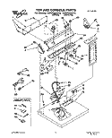 TOP AND CONSOLE, LIT/OPTIONAL Diagram and Parts List for LGR7858AN0  Whirlpool Dryer