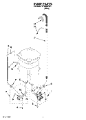 PUMP PARTS, OPTIONAL PARTS (NOT INCLUDED) Diagram and Parts List for WTW6200SW1  Whirlpool Washer