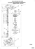 GEARCASE Diagram and Parts List for 3XLA87W92AQ0  Whirlpool Washer