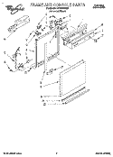 Part Location Diagram of 4386883 Whirlpool Channel Gasket