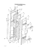 FREEZER DOOR Diagram and Parts List for ARG490  Whirlpool Refrigerator
