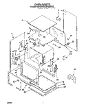 OVEN Diagram and Parts List for RB160PXYQ5  Whirlpool Wall Oven
