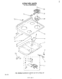 COOKTOP Diagram and Parts List for RM973BXPT0  Whirlpool Microwave Oven Combo